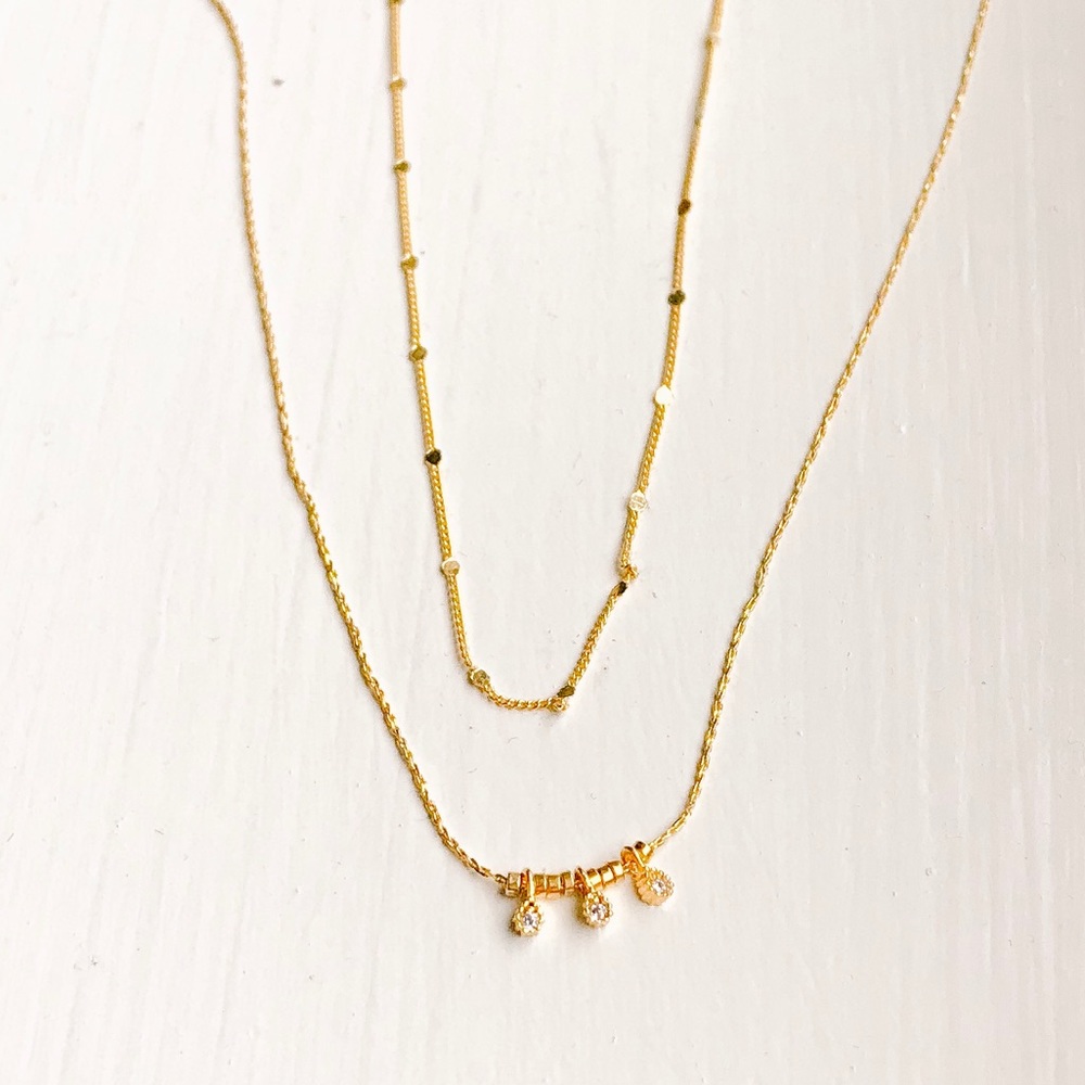Layered Gold Chain Chokers